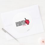 Do Not Interrupt Mr. Rude Classic Round Sticker