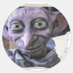Dobby 1 Classic Round Sticker
