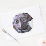 Dobby 1 Classic Round Sticker