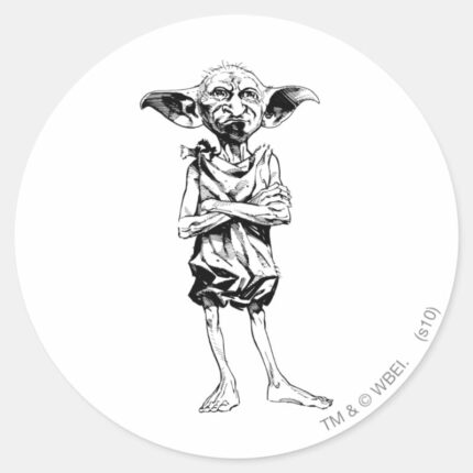 Dobby 3 Classic Round Sticker
