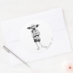Dobby 3 Classic Round Sticker