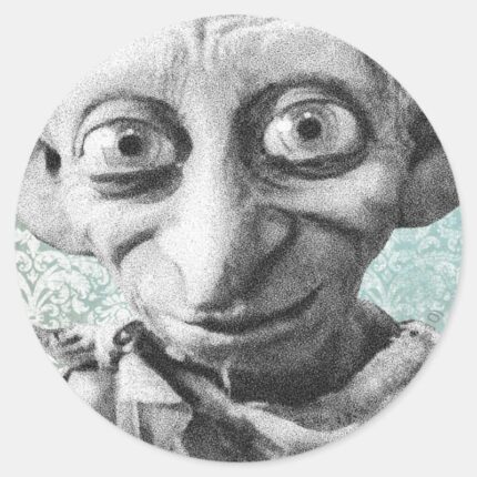 Dobby 4 Classic Round Sticker