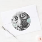 Dobby 4 Classic Round Sticker