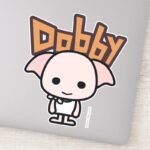 Dobby Cartoon Character Art Sticker