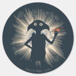 Dobby Casting Magic Classic Round Sticker