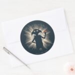 Dobby Casting Magic Classic Round Sticker