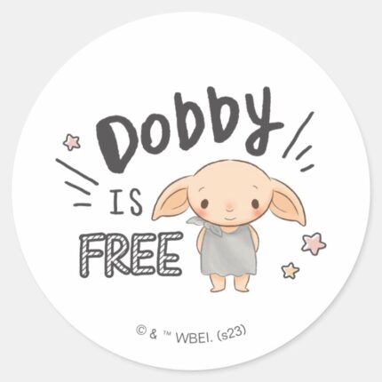 Dobby Is Free Classic Round Sticker