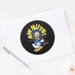 Donald Duck Awnuts Classic Round Sticker