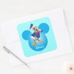 Donald Duck Square Sticker