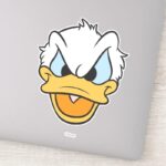Donald Duck Angry Face Closeup Sticker