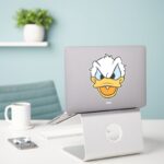 Donald Duck Angry Face Closeup Sticker