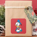 Donald Duck Arms Crossed Square Sticker