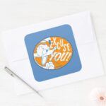 Donald Duck Excuse You Square Sticker