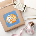 Donald Duck Excuse You Square Sticker