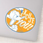 Donald Duck Excuse You Sticker