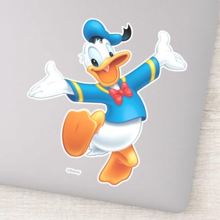 Donald Duck Jumping Sticker