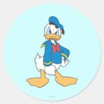 Donald Duck One Hand On Hip Classic Round Sticker