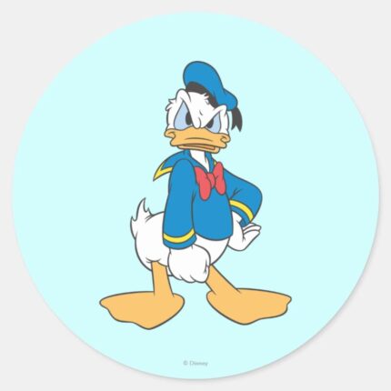 Donald Duck One Hand On Hip Classic Round Sticker