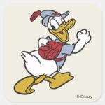 Donald Duck Outdoor Donald Square Sticker