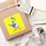 Donald Duck Posing Square Sticker
