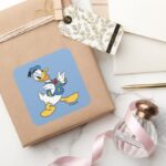 Donald Duck Proud Pose Square Sticker