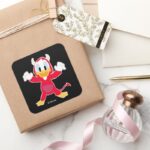 Donald Duck As Devil Square Sticker