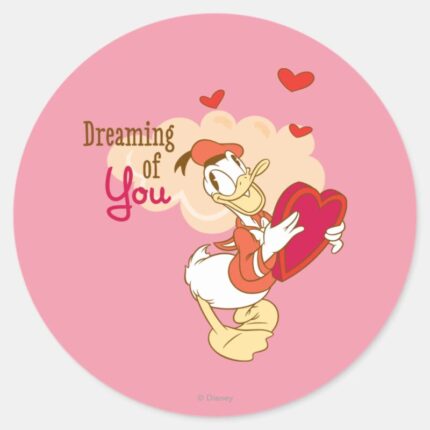 Doo Bee My Valentine Classic Round Sticker