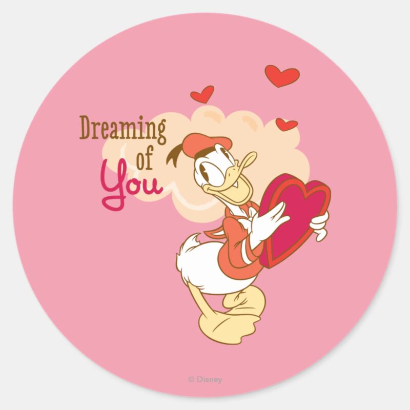Doo Bee My Valentine Classic Round Sticker Doo Bee My Valentine Classic Round Sticker