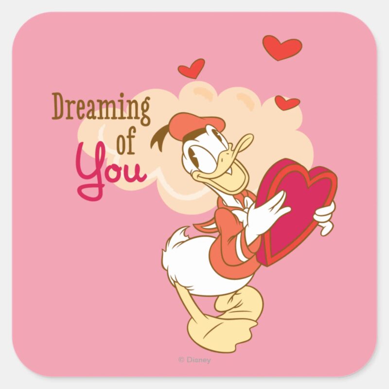 Doo Bee My Valentine Square Sticker