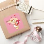 Doo Bee My Valentine Square Sticker