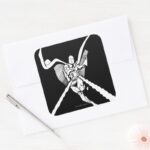 Dr. Fate Magic Outline Square Sticker