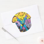 Dr. Fate Manipulates Magic Classic Round Sticker