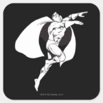 Dr. Fate Soaring Outline Square Sticker