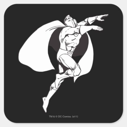 Dr. Fate Soaring Outline Square Sticker