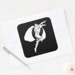 Dr. Fate Soaring Outline Square Sticker