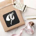 Dr. Fate Soaring Outline Square Sticker