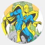 Dr. Fate Invisible Tower Classic Round Sticker