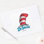 Dr. Seuss Hat Logo Square Sticker