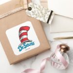 Dr. Seuss Hat Logo Square Sticker