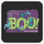 Dr. Seuss BOO Halloween Graphic Square Sticker