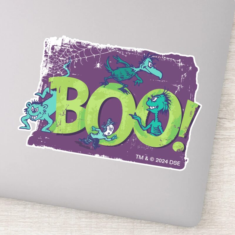 Dr. Seuss BOO Halloween Graphic Sticker