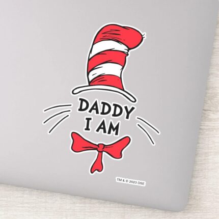 Dr. Seuss Cat In The Hat Daddy I Am Sticker