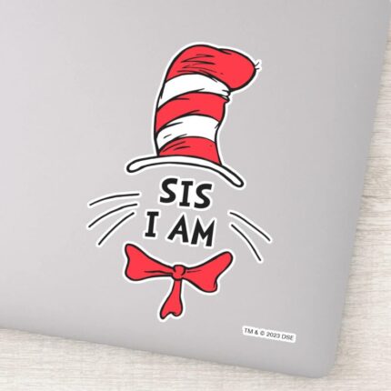 Dr. Seuss Cat In The Hat Sis I Am Sticker
