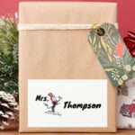 Dr. Seuss Cat In The Hat Drawn Name Rectangular Sticker