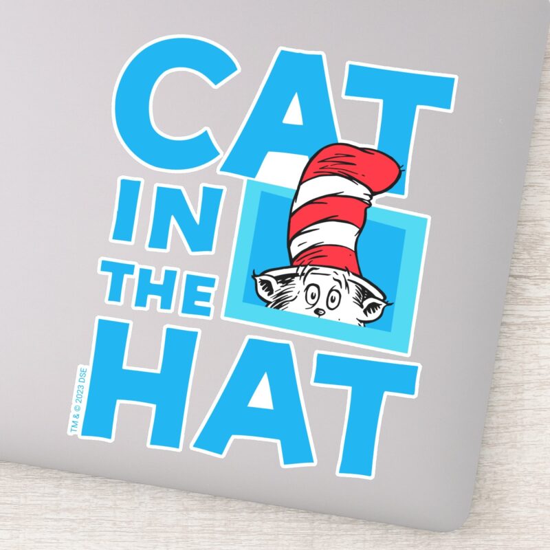 Dr. Seuss Cat In The Hat Logo Sticker