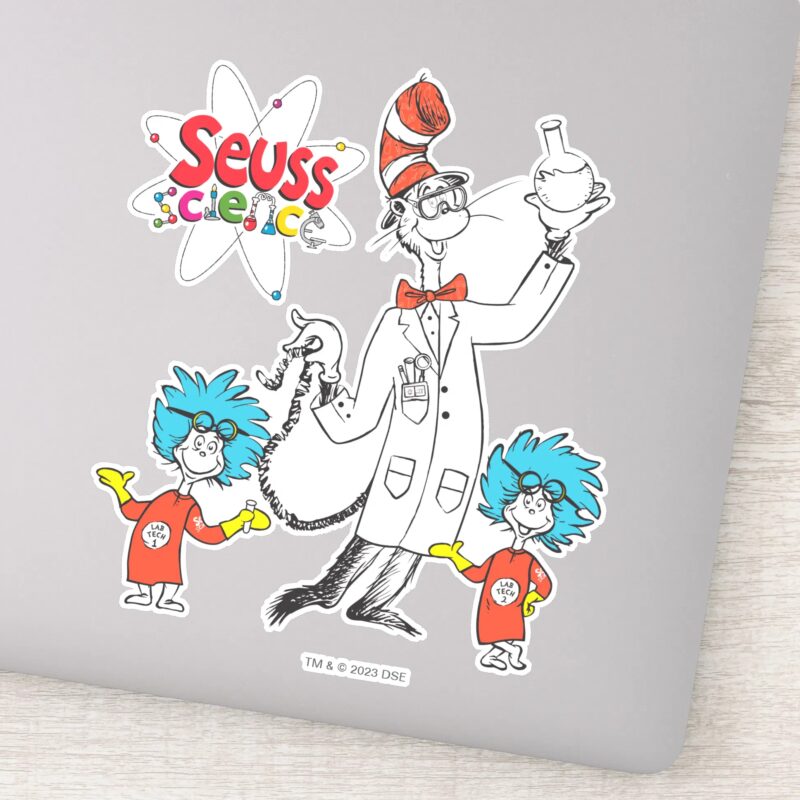 Dr. Seuss Cat In The Hat Seuss Science Sticker