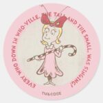 Dr. Seuss Grinch Cindy Lou Who Cute Quot Classic Round Sticker