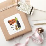 Dr. Seuss Hallowen Grinch Night Graphic Square Sticker