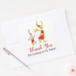 Dr. Seuss Happy Birthday To You Thank You Square Sticker