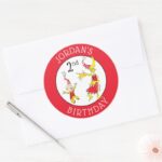 Dr. Seuss Happy Birthday To You Classic Round Sticker